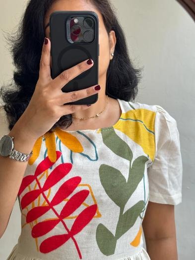 Jaipur Premium Vibrant Floral Print Cotton Dress