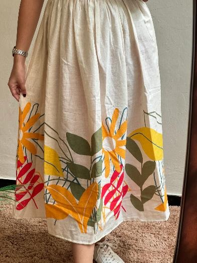 Jaipur Premium Vibrant Floral Print Cotton Dress