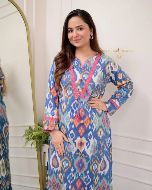 Premium Cotton Printed Designer Kurta
