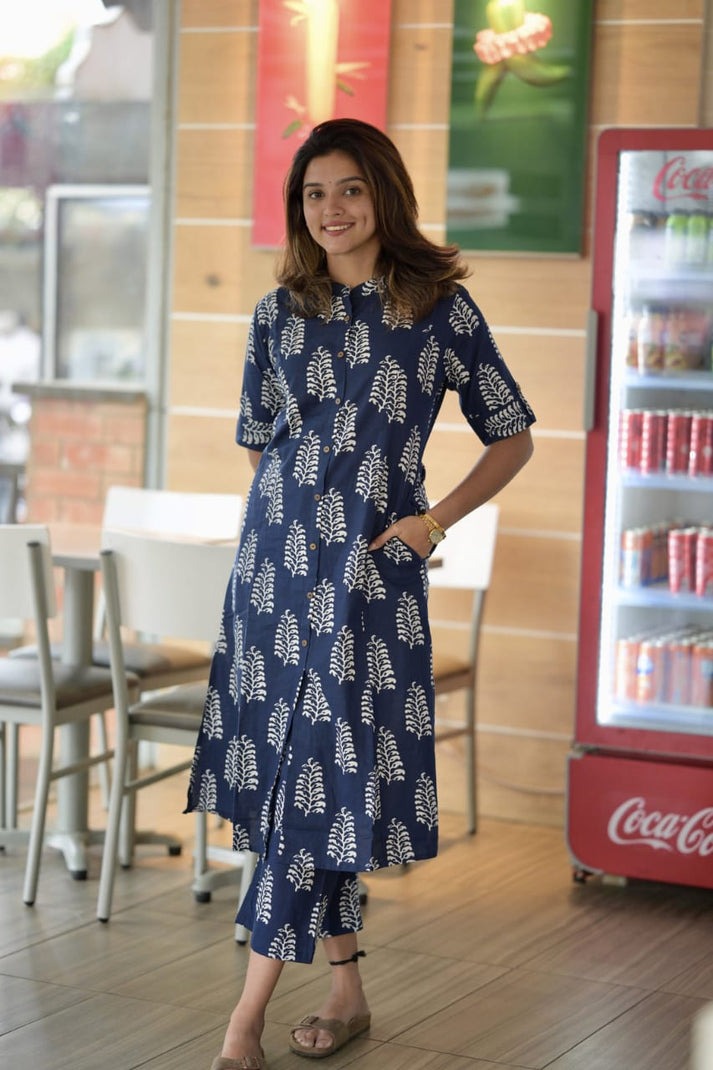 Jaipur Premium  Casual Elegance In Indigo
