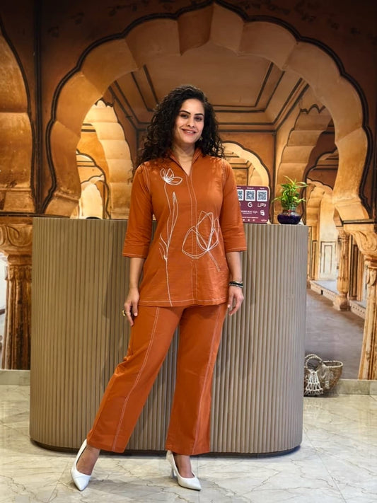 JAIPUR Terracotta Elegance Co-ord Set
